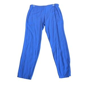 Vintage Jams World Blue Rayon Drawstring Waist Pants Women's Size Small